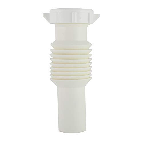 Plumb Pak PP812-5 Flex 'N Fix Extension Tube, 9" x 1-1/4" Inlet, 1-1/4" x 9", White - Image 2
