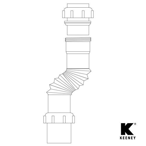 Plumb Pak PP812-5 Flex 'N Fix Extension Tube, 9" x 1-1/4" Inlet, 1-1/4" x 9", White - Image 3