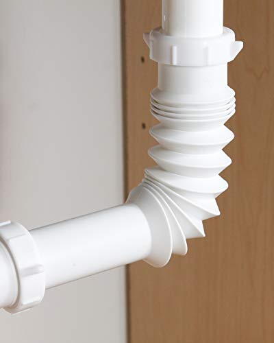 Plumb Pak PP812-5 Flex 'N Fix Extension Tube, 9" x 1-1/4" Inlet, 1-1/4" x 9", White - Image 5