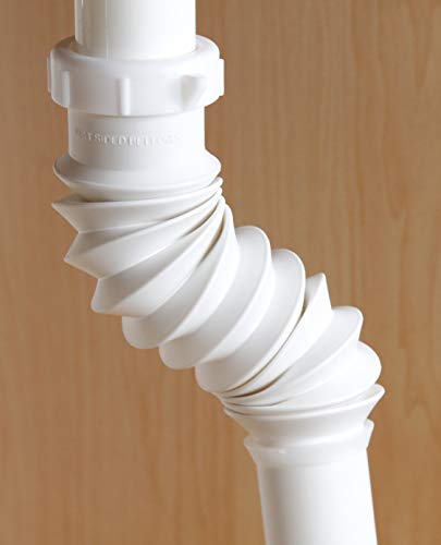 Plumb Pak PP812-5 Flex 'N Fix Extension Tube, 9" x 1-1/4" Inlet, 1-1/4" x 9", White - Image 4
