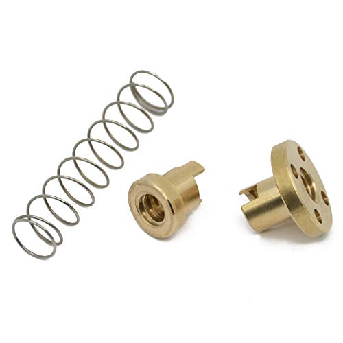 ReliaBot 2pcs T8 Tr8x4 Anti Backlash Spring Loaded Nut Elimination Gap for 4mm Lead Acme Threaded T8x4 Lead Screw (2mm Pitch, 2 Start, 4mm Lead) - Image 3
