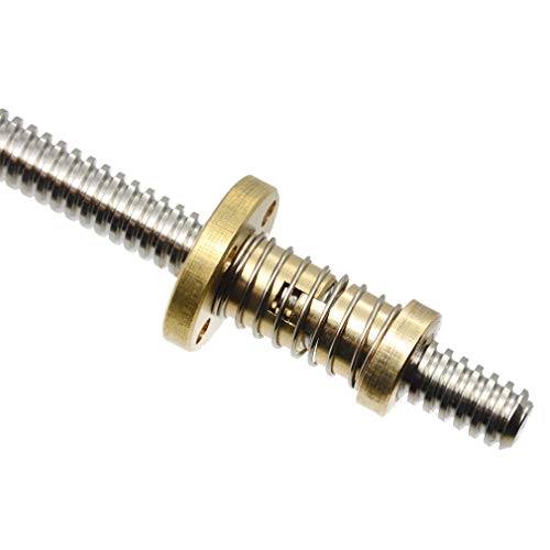 ReliaBot 2pcs T8 Tr8x4 Anti Backlash Spring Loaded Nut Elimination Gap for 4mm Lead Acme Threaded T8x4 Lead Screw (2mm Pitch, 2 Start, 4mm Lead) - Image 4