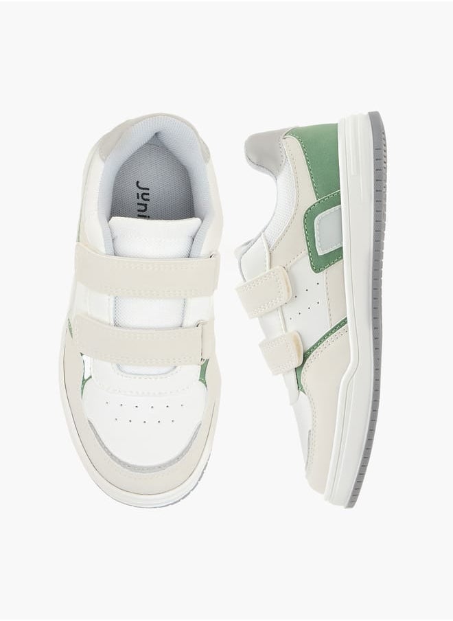 JUNIORS Boys Panelled Sneakers With Hook And Loop Closure  - Image 2