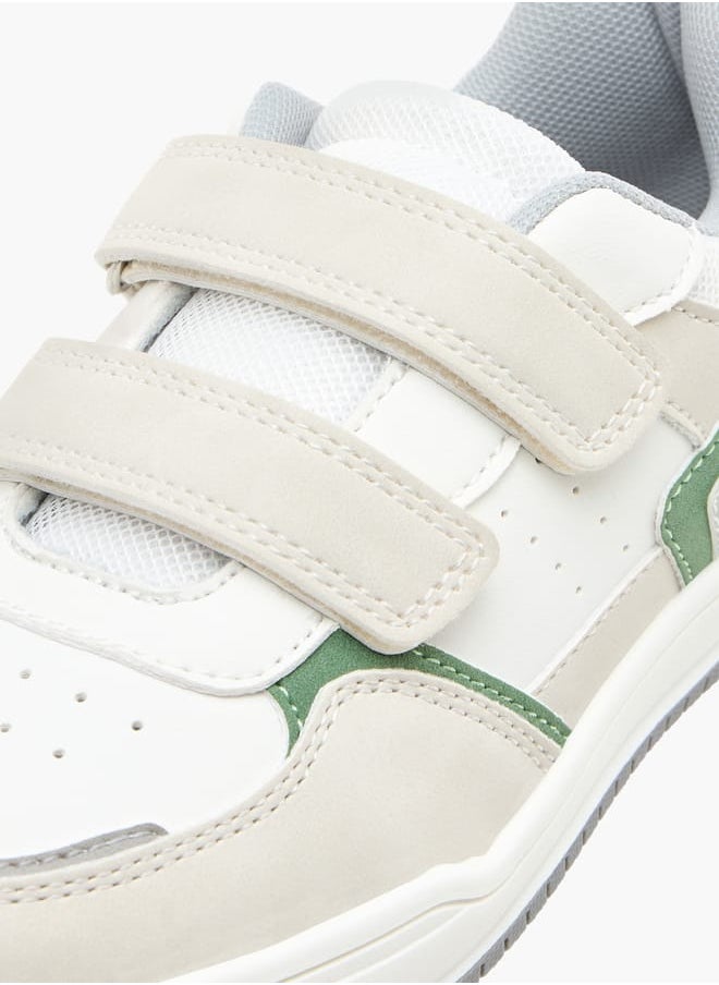 JUNIORS Boys Panelled Sneakers With Hook And Loop Closure  - Image 4