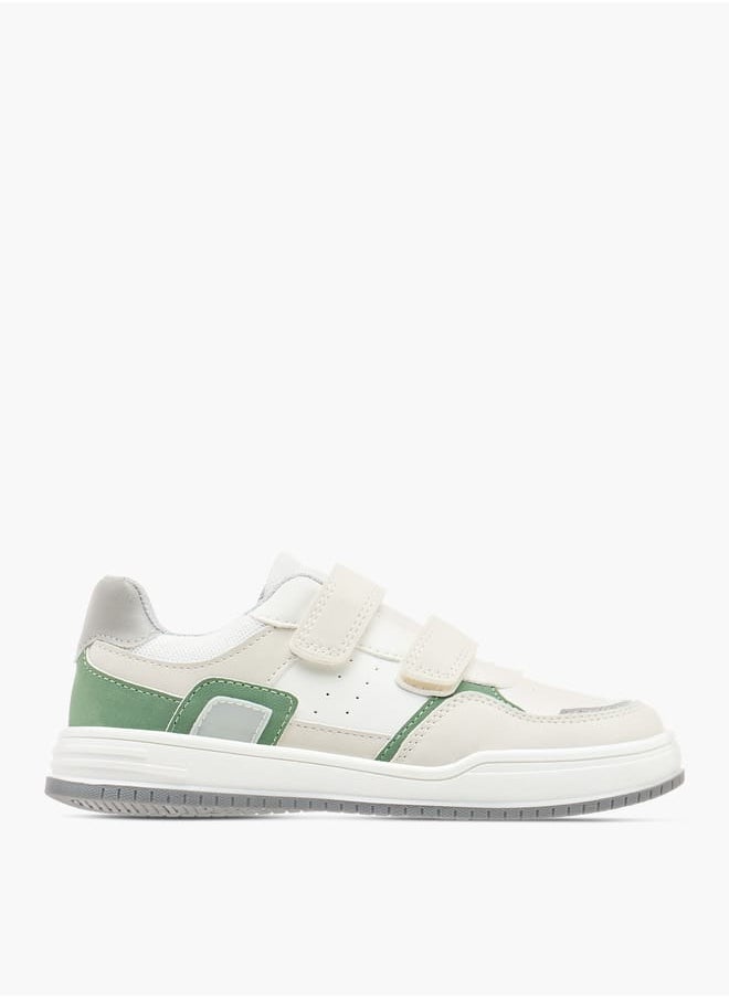 JUNIORS Boys Panelled Sneakers With Hook And Loop Closure  - Image 3