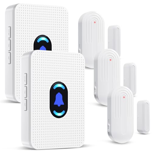 Daytech Wireless Door Sensor Chime - 800ft Range, 20 Chimes, 5 Adjustable Volume, Mute Mode, LED Indicator, Door Open Alert for Business/Home - Image 1