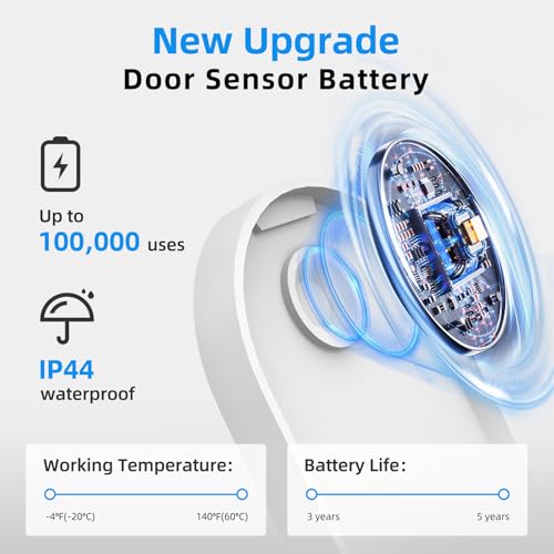 Daytech Wireless Door Sensor Chime - 800ft Range, 20 Chimes, 5 Adjustable Volume, Mute Mode, LED Indicator, Door Open Alert for Business/Home - Image 2