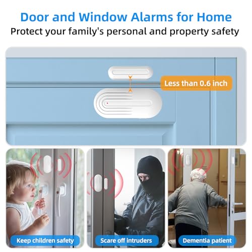 Daytech Wireless Door Sensor Chime - 800ft Range, 20 Chimes, 5 Adjustable Volume, Mute Mode, LED Indicator, Door Open Alert for Business/Home - Image 4