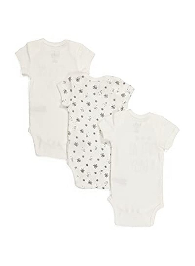 Rae Dunn baby by Magenta 3 Pack Onesies (0-3 Months, Cute as a Daisy/Watch me Grow) - Image 2