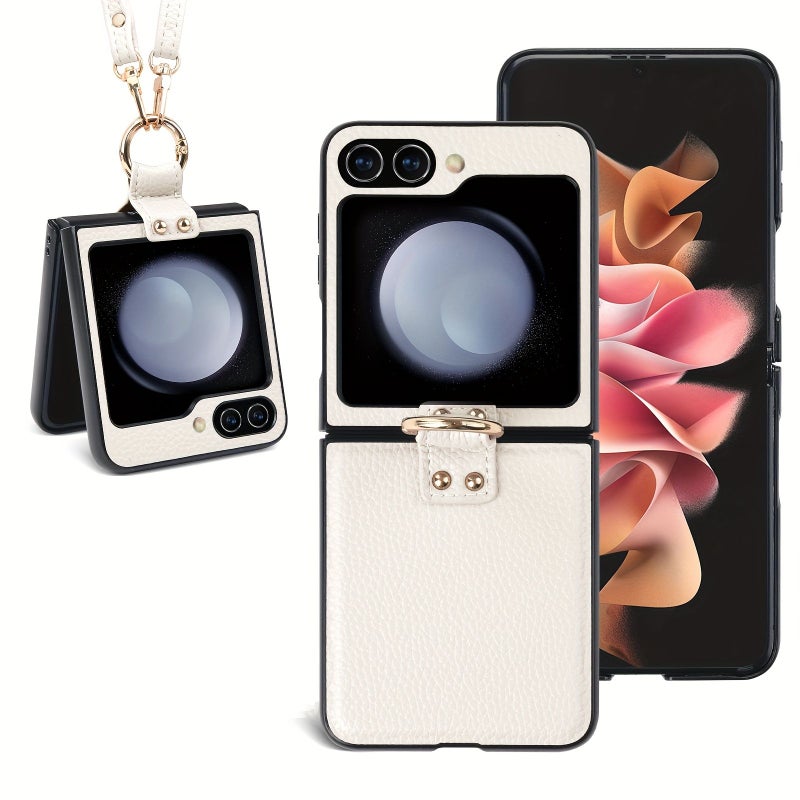 Light Pink Protective Phone Case Compatible With Galaxy Z Flip 7 - Image 1