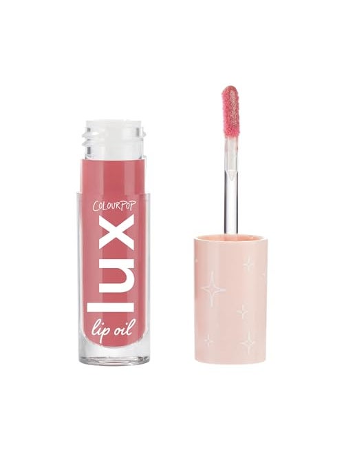 COLOURPOP ColourPop Lux Lip Oil - Hydrating, Sheer Tinted Lip Oil Formulated with Antioxidant-Rich Chamomile Extract & Calendula Oil - Non-Greasy, Nourishing Pink Lip Oil - Bengal (0.16 oz) 