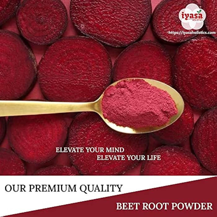 Iyasa Holistics Iyasa Organic Beet Root Powder, Plant Based, Vegan, Gluten-Free, Beetroot Superfood for Baking and Cooking 8 oz 223 gm - Image 4