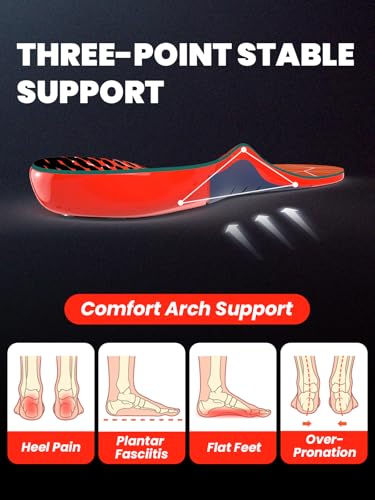 Welnove Carbon Fiber Sports Insoles with Arch Support Professional Shock Absorption Energy Return for Running Basketball HighImpact Training Enhanced Stability LongLasting Performance L - Image 3