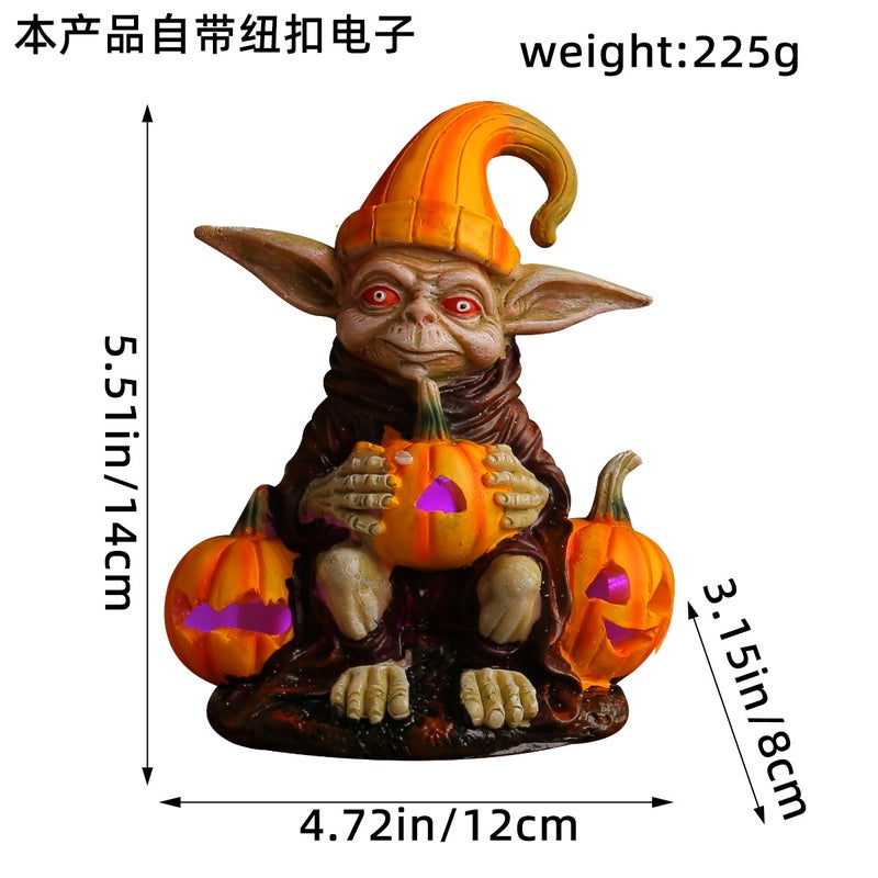 Halloween Pumpkin Light Elf Resin Decor CC3-29/B type 