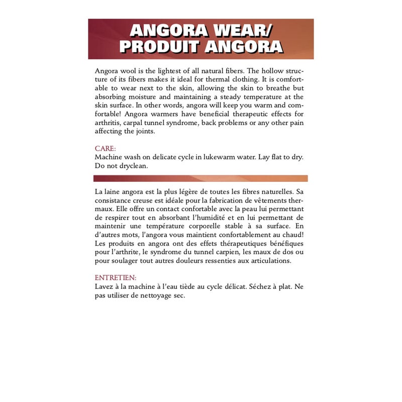 OTC Angora Shoulder Warmer for Arthritis Relief - White, Large - Image 5
