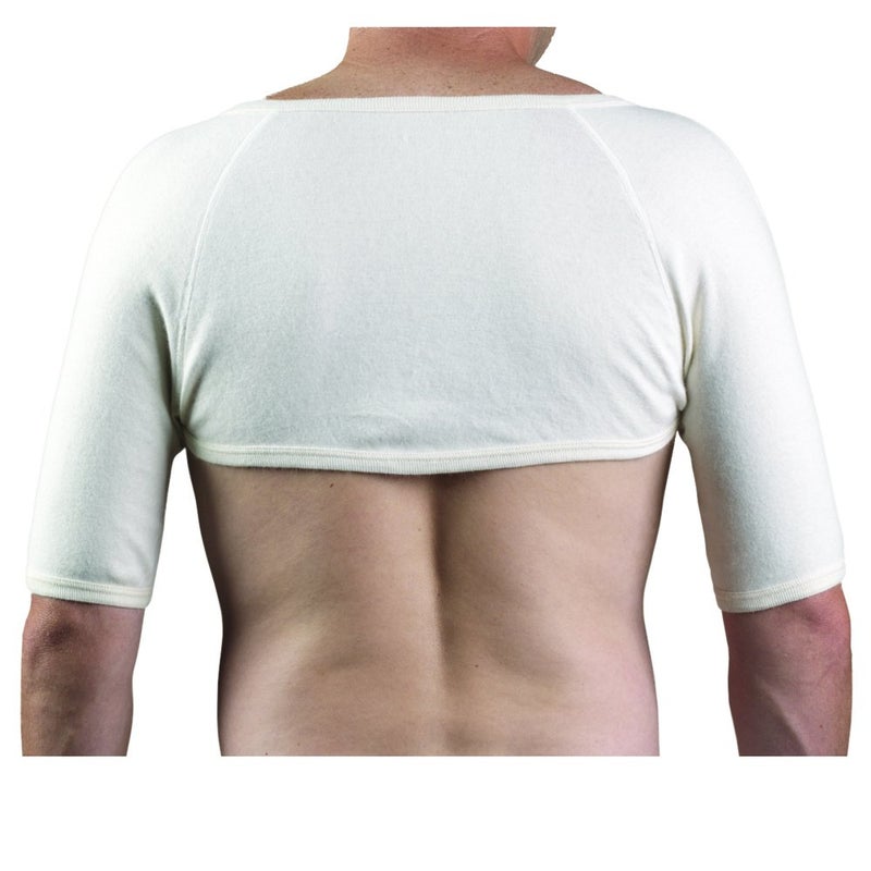 OTC Angora Shoulder Warmer for Arthritis Relief - White, Large - Image 1