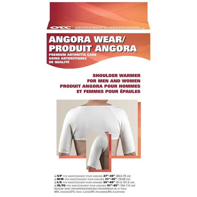 OTC Angora Shoulder Warmer for Arthritis Relief - White, Large - Image 4