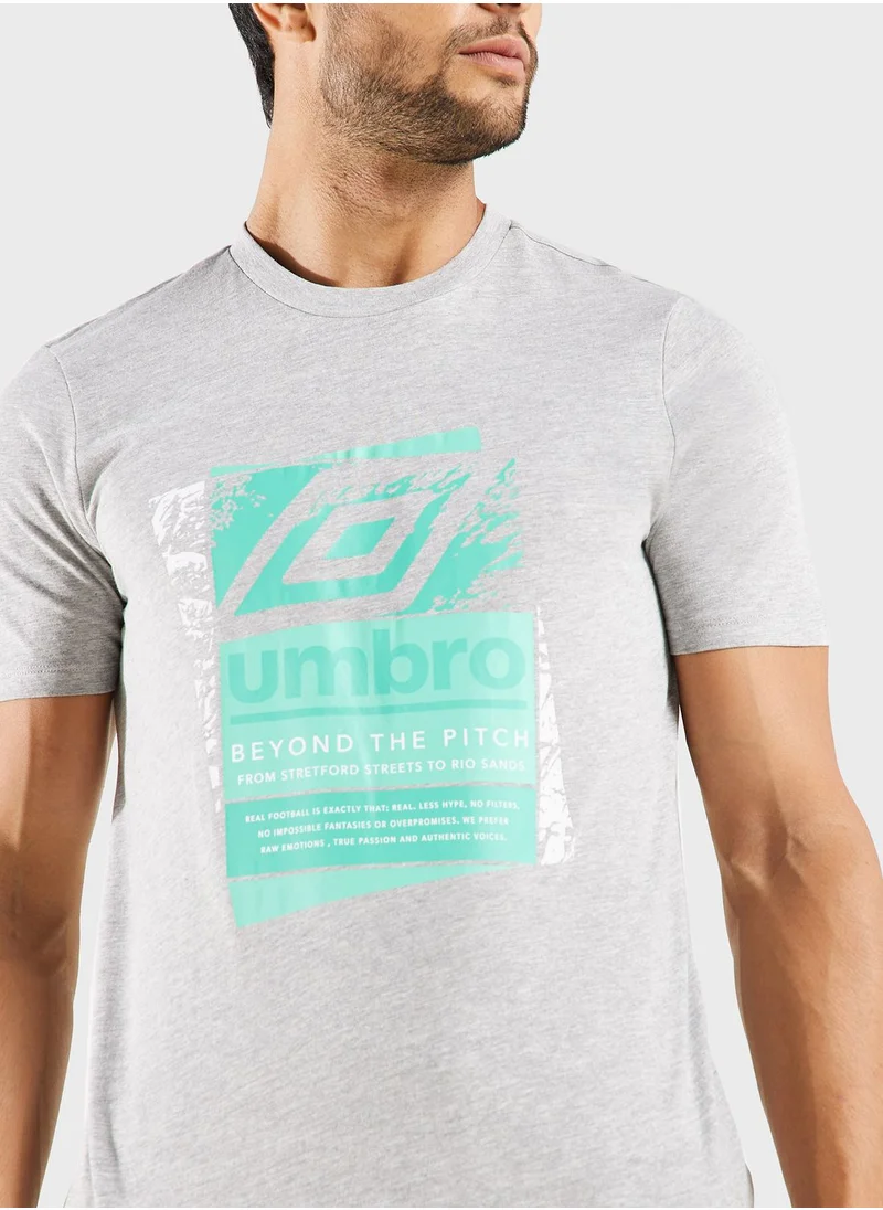 umbro Layered Box Logo Graphic T-Shirts