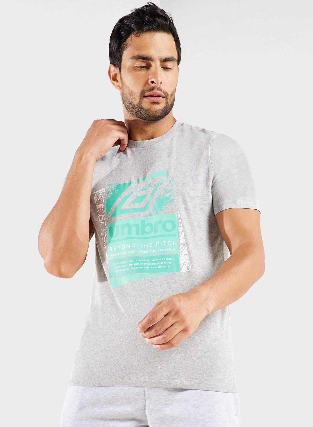 umbro Layered Box Logo Graphic T-Shirts for Men | Best Price UAE