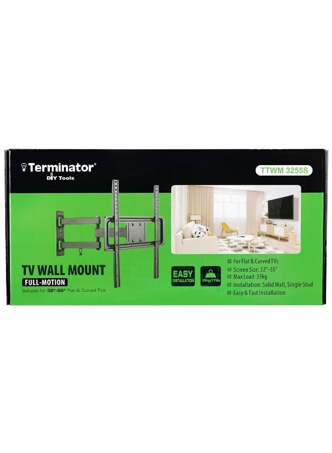 Terminator TV Wall Mount 32 to 55 inch, Full Motion Swivel Type - Image 3