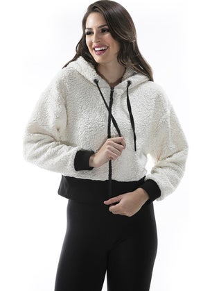 Alexander Gardi Alexandergardı Hooded Faux Wool Cardigan, Ecru (B20-501300)  - Image 1
