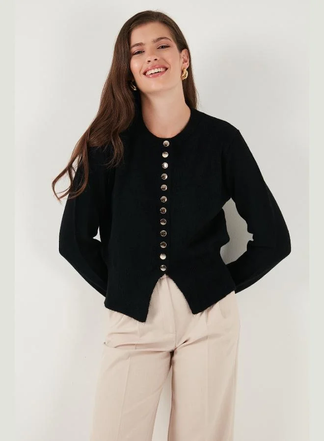 ليلا كارديجان ليلا نسائي مريح بياقة مستديرة