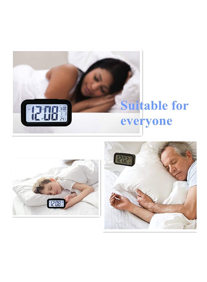 Digital Alarm Clock Black/White 5.8 x 3.3cm - Image 3