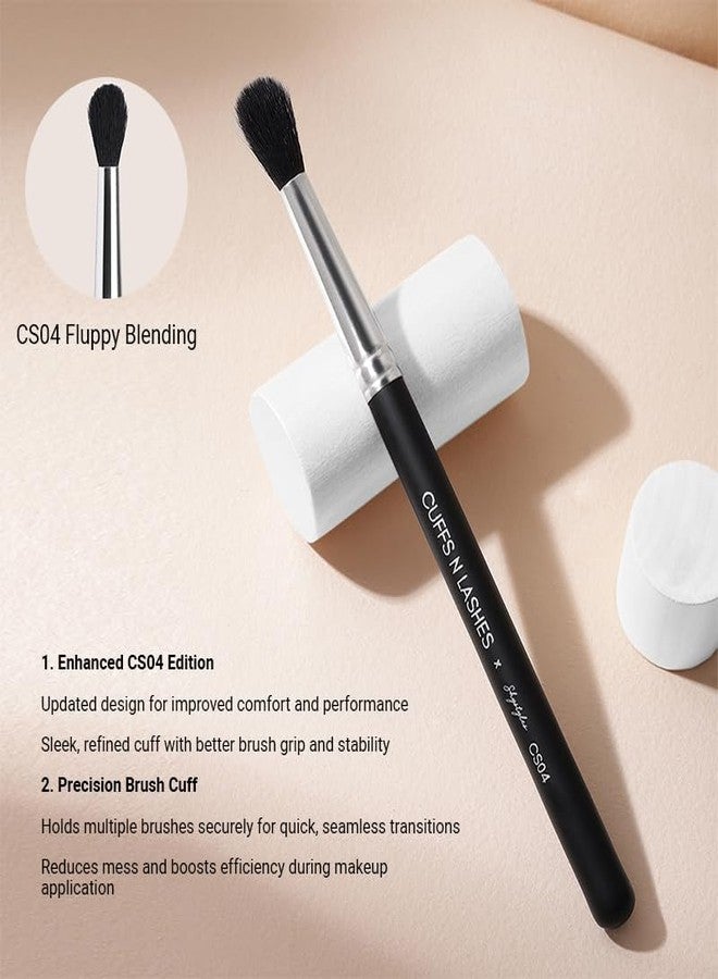 Cuffs N Lashes X Shystyles CS04 Fluffy Blending Brush – Professional Eye Makeup Brush | Soft Bristles | High Performance | Vegan &Cruelty-Free | Handmade in India for Seamless Blending - Image 5