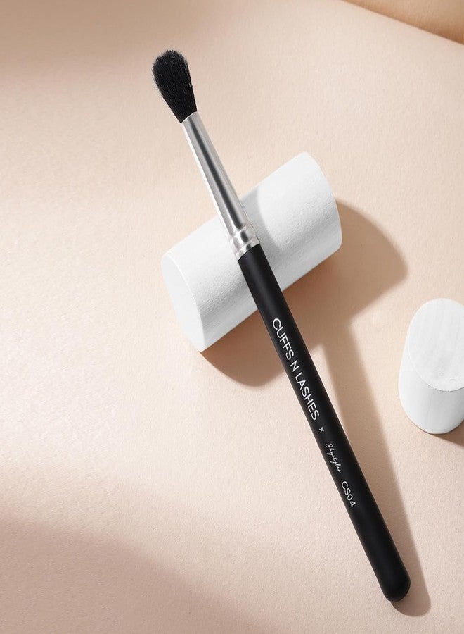 Cuffs N Lashes X Shystyles CS04 Fluffy Blending Brush – Professional Eye Makeup Brush | Soft Bristles | High Performance | Vegan &Cruelty-Free | Handmade in India for Seamless Blending - Image 1