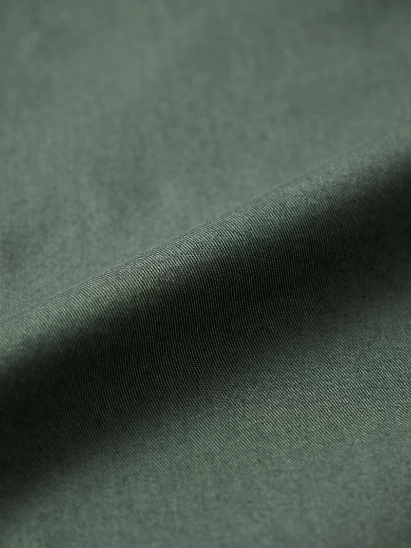 The Souled Store  The Souled Store: Castleton Men and Boys Long Sleeve Spread Collar Green Solid Cotton Relaxed Shirt  | Best Price UAE