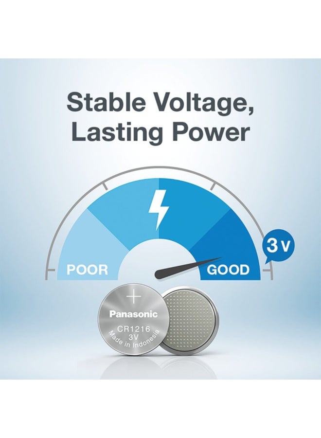 Panasonic 1-Piece Panasonic CR1216 Lithium 3V Indonesia Battery - Image 4