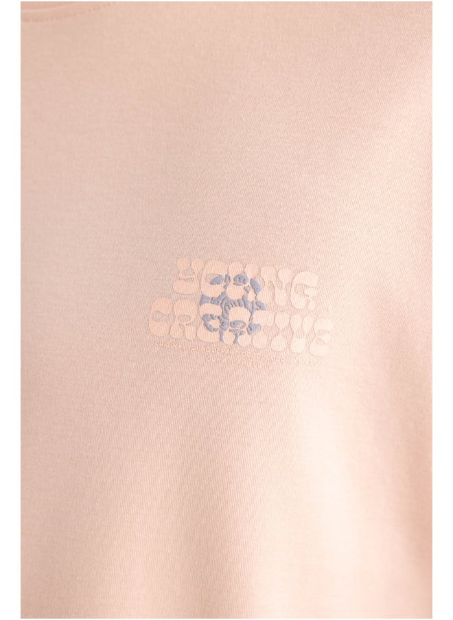 DeFacto - Man Comfort Fit Crew Neck Short Sleeve Knitted T-Shirt - Image 1