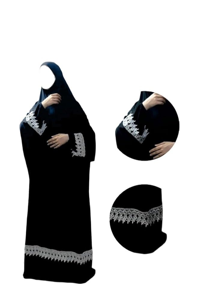 طقم صلاة نسائي راقٍ ومريح متعدد الاستخدام من خامات عالية الجودة - لباس صلاة فائق المرونة - Image 1