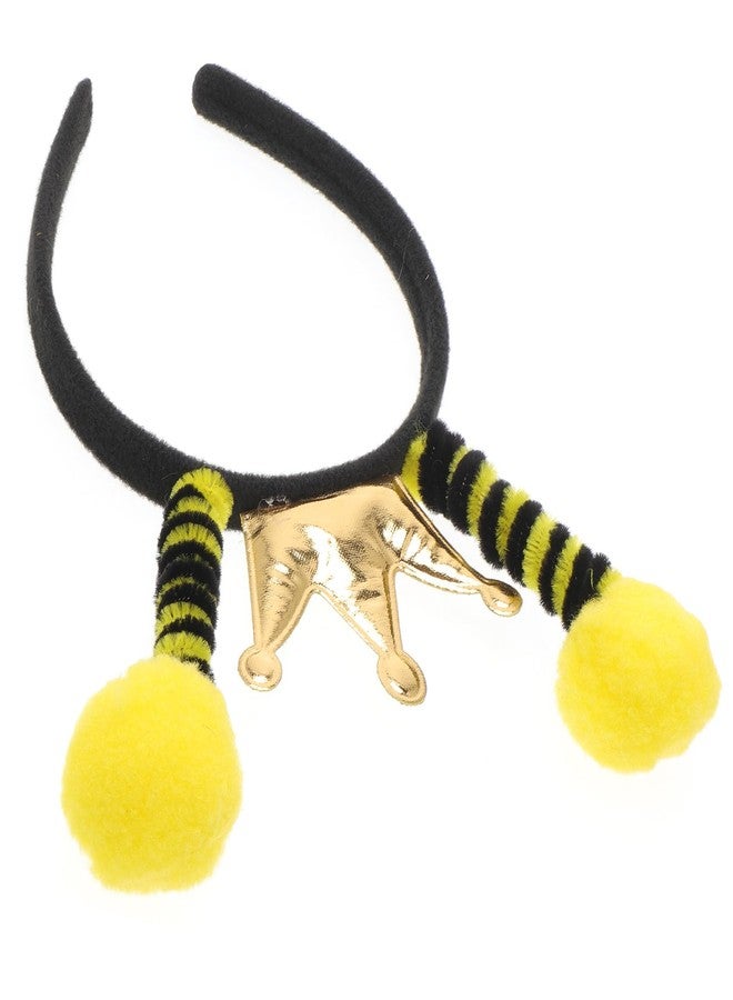 أموسفون طوق رأس على شكل هوائي، مناسب لحفلات أعياد الميلاد، مزين بنقوش النحلة والنملة والخنفساء، إكسسوارات تنكرية للكبار (أسود) - Image 3