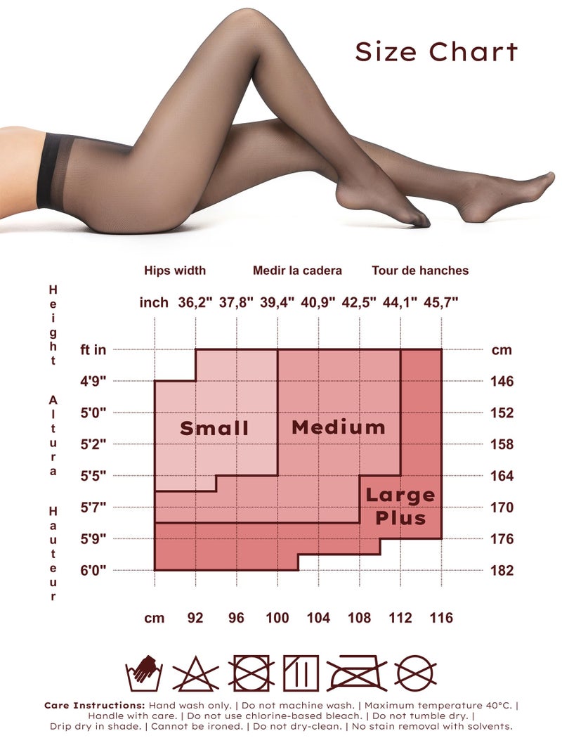 Veluk Ultra Sheer Pantyhose for Women 8 Denier, Without Shorts, Matte Surface, Flat Seams, Invisible Toe - Image 2