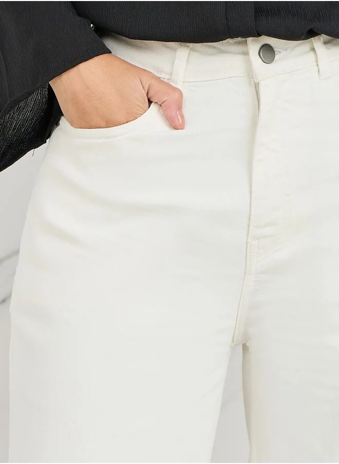 ستايلي High Waist Wide Leg Jeans