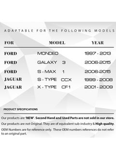 DNC Auto Part Seat Gear Metal Shaft 16 cm For Jaguar S-Type, X-Type  - Image 2