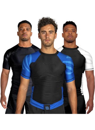 Essential Short Sleeve Compression Shirt For Men | Mma Wrestling Jiu Jitsu Bjj Base Layer Rash Guard | Workout Men'S Compression Shirt (Large, Blue) - pzsku/Z7AE46FCCE2EFEF1631C5Z/45/1747648518/8bc1509c-f91a-47f7-9eb6-4ec8cd4ea7f7