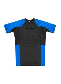 Sanabul  Essential Short Sleeve Compression Shirt For Men | Mma Wrestling Jiu Jitsu Bjj Base Layer Rash Guard | Workout Men'S Compression Shirt (Large, Blue)  - Image 2