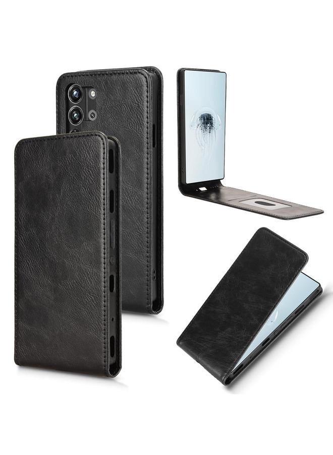 erorex Case For ZTE nubia Red Magic 10 Pro+ Magnetic Vertical Flip Leather Phone Case - Image 1