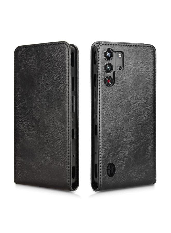 erorex Case For ZTE nubia Red Magic 10 Pro+ Magnetic Vertical Flip Leather Phone Case - Image 2