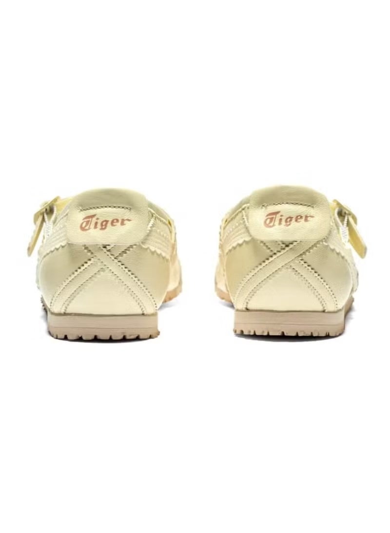 Onitsuka Tiger Mexico 66 TGRS Women’s Slip-On Shoes – Ivory & Cream | Strap Casual Sneakers - Image 4