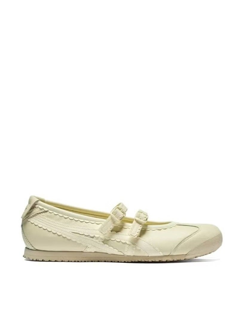 Onitsuka Tiger Mexico 66 TGRS Women’s Slip-On Shoes – Ivory & Cream | Strap Casual Sneakers - Image 1