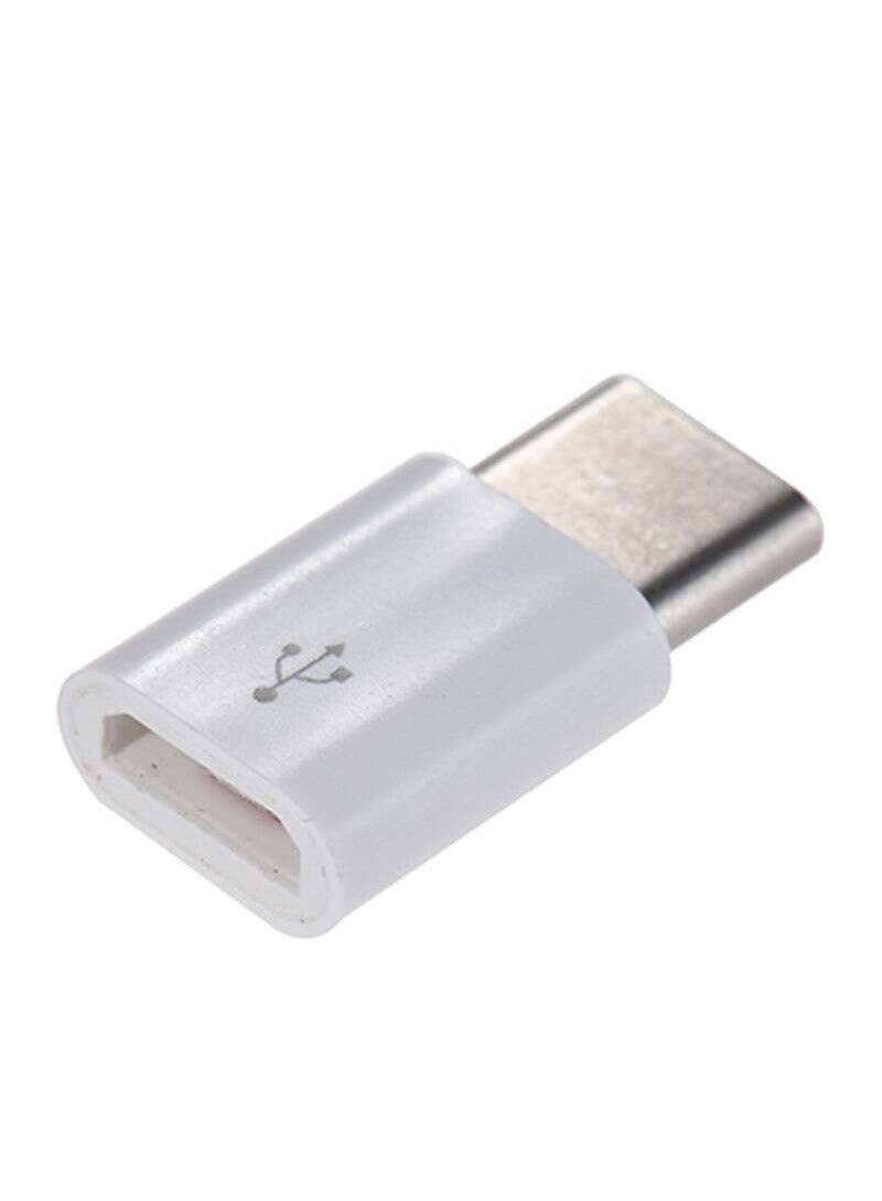 Micro USB Female To USB Type-C Male Data Sync Charging Adapter - Image 2