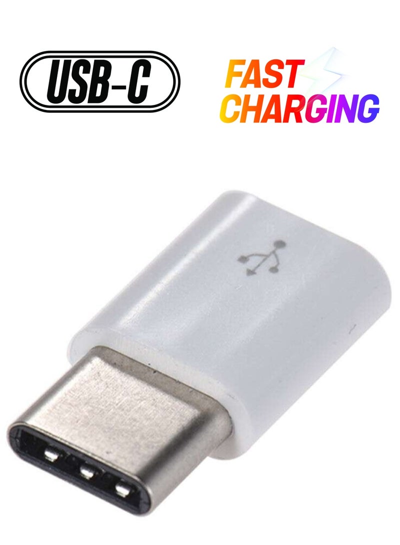 Micro USB Female To USB Type-C Male Data Sync Charging Adapter - Image 1