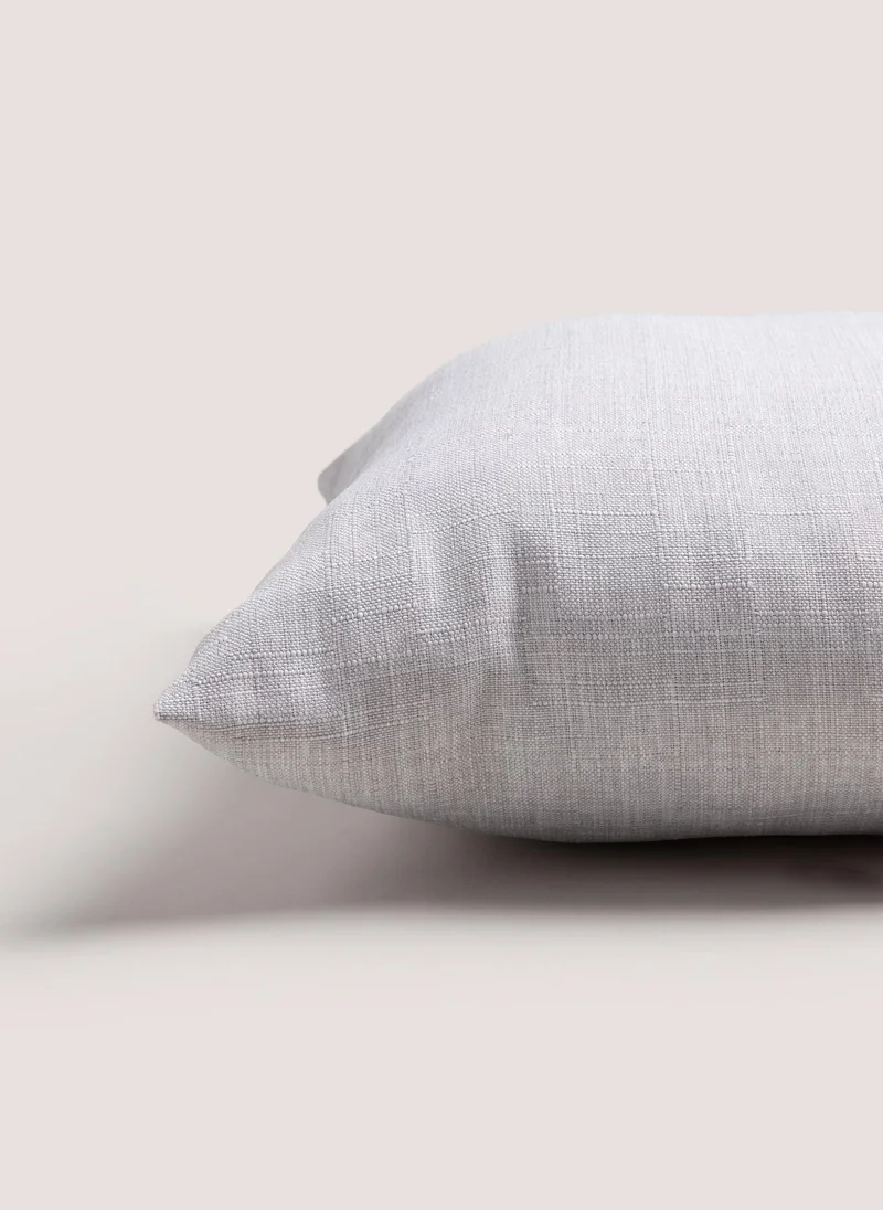 Matalan Grey Linen-Look Cushion (43cmx43cm)