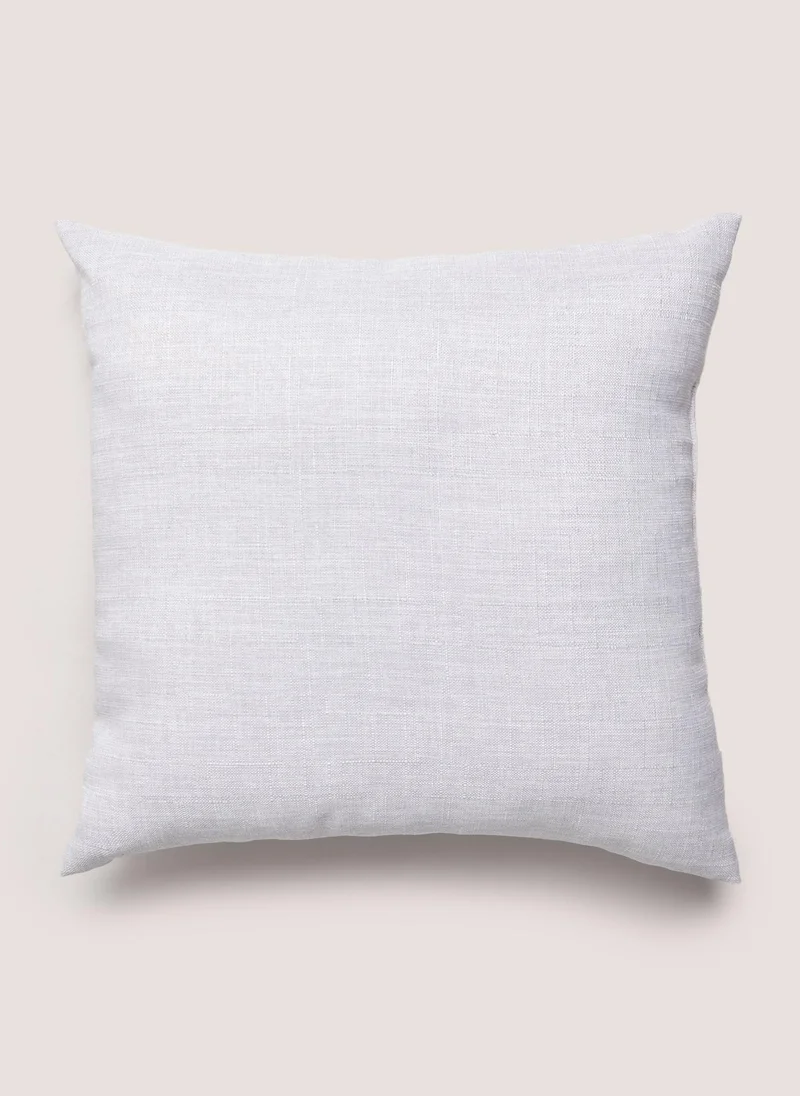 Matalan Grey Linen-Look Cushion (43cmx43cm)