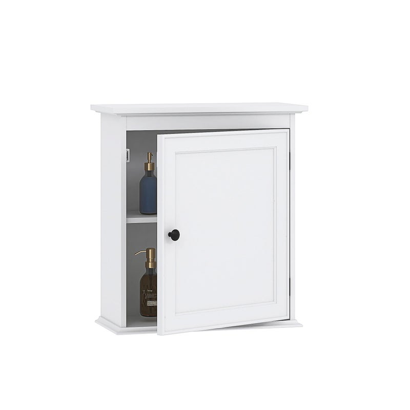 Spirich Small Bathroom Wall Cabinet, Wall Mounted Storage Cabinet, Medicine Cabinet Organizer for Bathroom, Kitchen, Living Room, White - Image 1