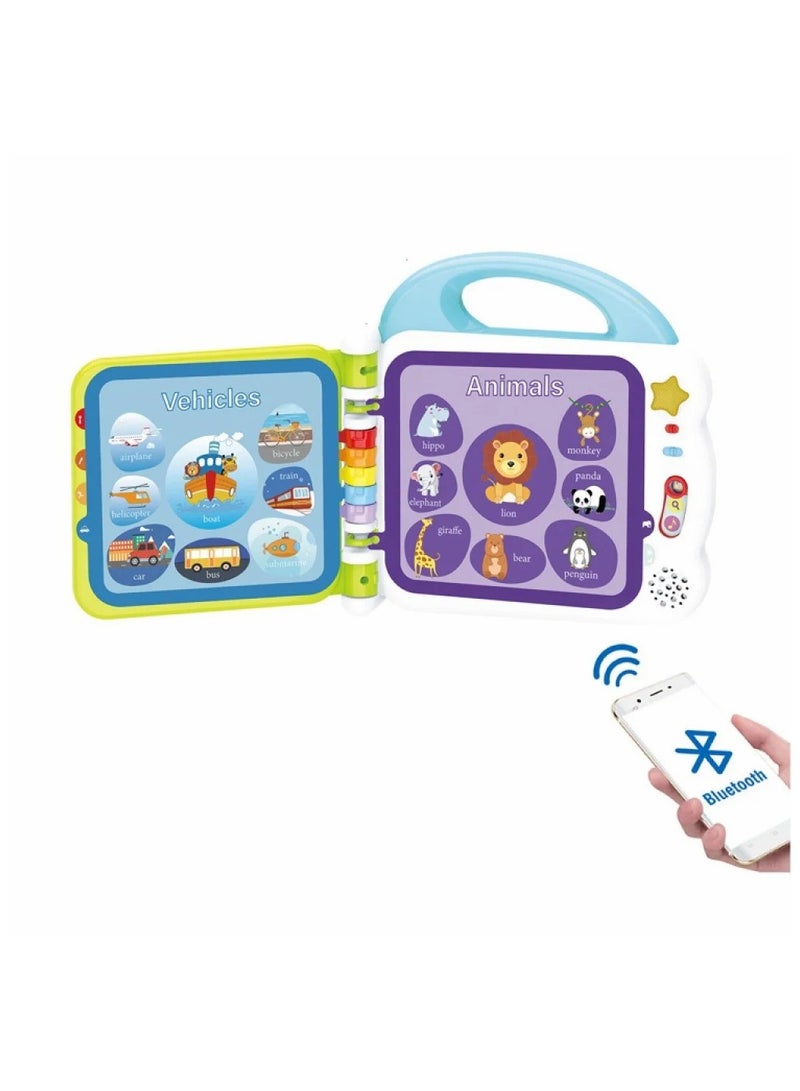 كتاب تعليمي إلكتروني 108 كلمة إنجليزية – مع بلوتوث ولون سماوي - Image 1