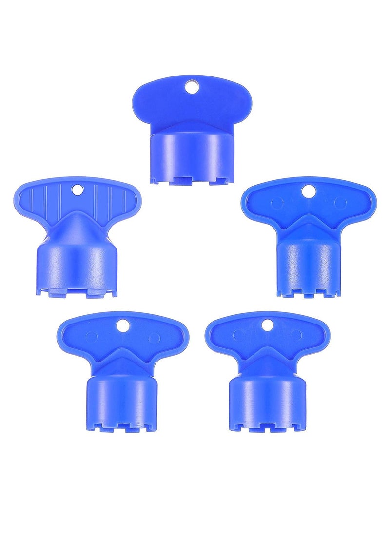 Y&D Faucet Aerator Key Removal Wrench Tool with 5 Sizes M16.5 18.5 21.5 22.5 24 Recessed Sink Wrenches for Cache Aerators Filter Screen Nozzle Accessories BLUE  - Image 1